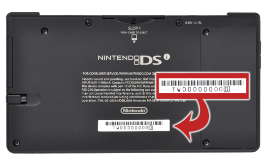 Номер nintendo. Nintendo DSI серийник. Серийный номер на коробке Нинтендо. Серийный номер свитч. Ревизия по серийному номеру Nintendo Switch.